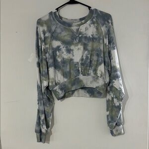 Tie-Dye Cropped Sweatshirt